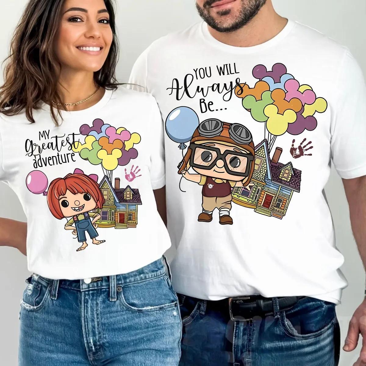 Carl And Ellie Couple Shirt Disney Up Movie Tee 1