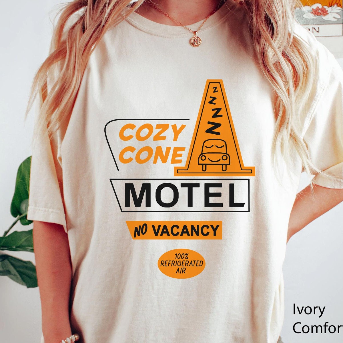 Cars Cozy Cone Motel No Vacancy Disney Shirt 2