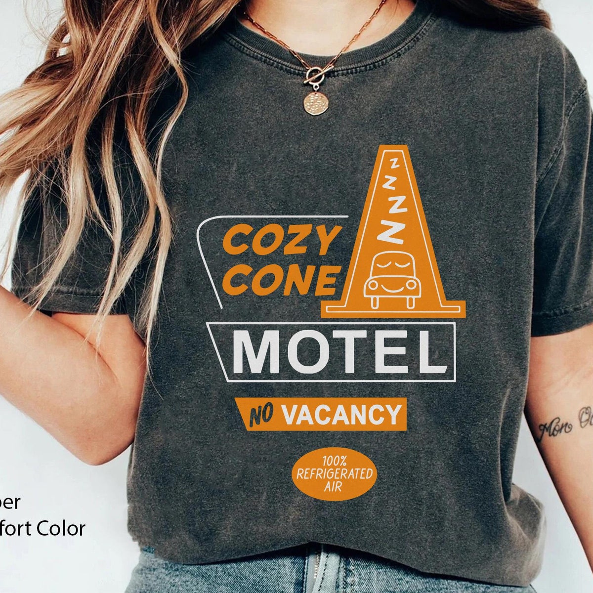 Cars Cozy Cone Motel No Vacancy Disney Shirt 3