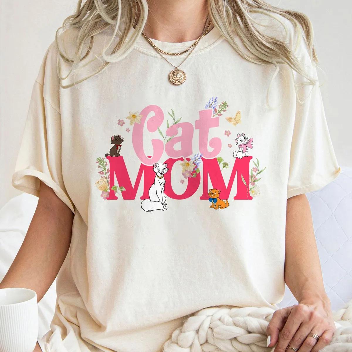 Cat Mom Floral Duchess Marie Toulouse Berlioz Shirt 1 1