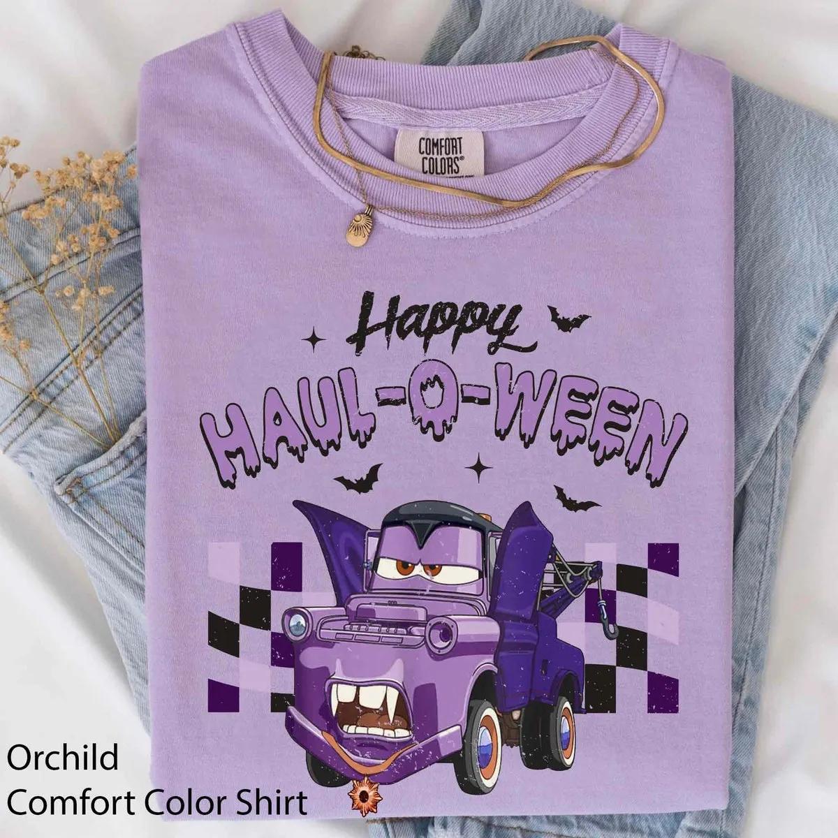 Checkered Cars Happy Halloween Matching Halloween Shirt 3