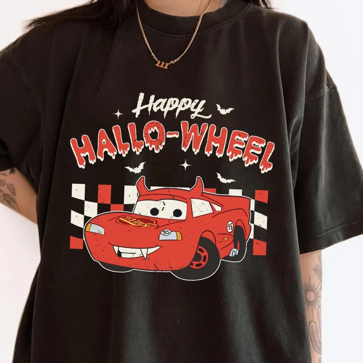 Checkered Cars Happy Halloween Matching Halloween Shirt 4