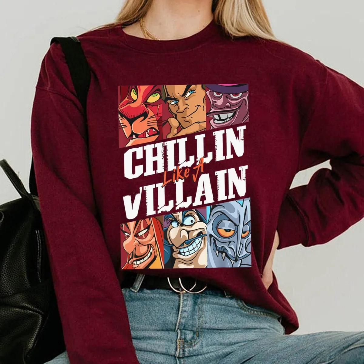 Chillin Like A Villain Shirt 2