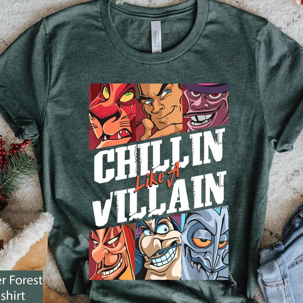 Chillin Like A Villain Shirt 3