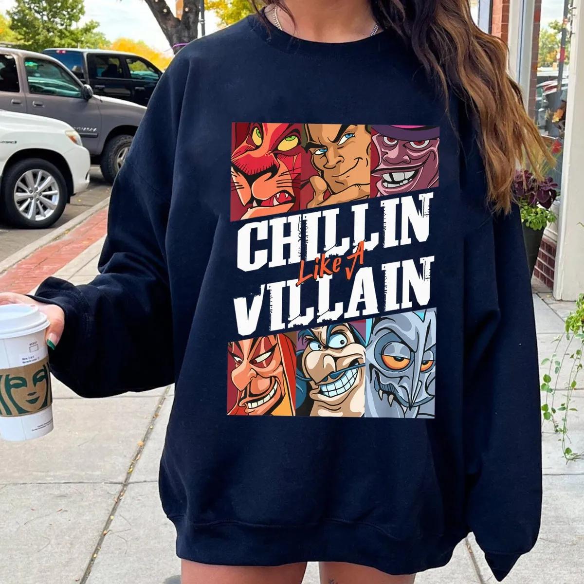 Chillin Like A Villain Shirt 4