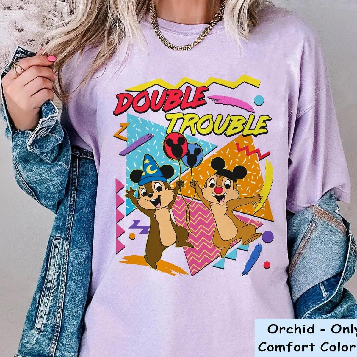 Chip And Dale With Mickey Magic Ears Balloon Double Trouble Shirt 6