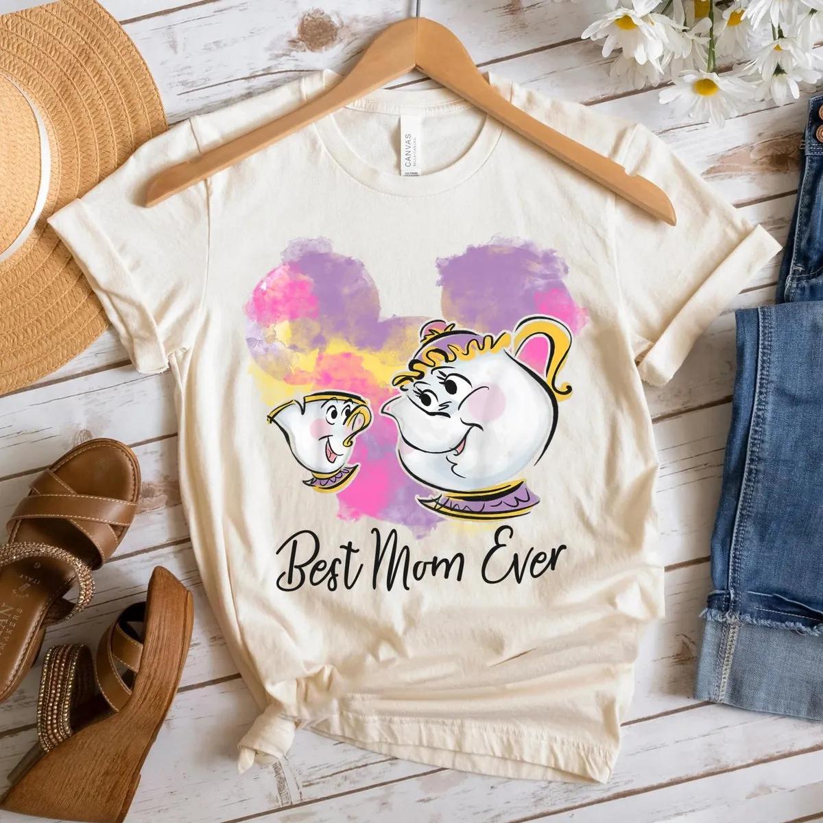 Chip Mrs. Potts Best Mom Ever Disney Beauty and the Beast Shirt 2