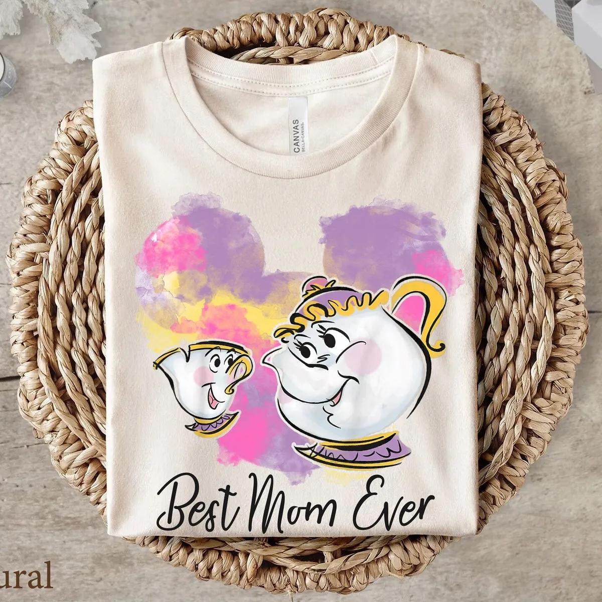 Chip Mrs. Potts Best Mom Ever Disney Beauty and the Beast Shirt 3