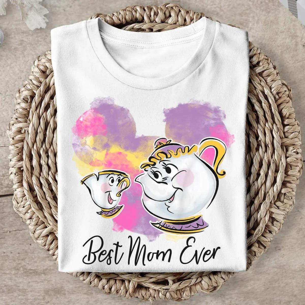 Chip Mrs. Potts Best Mom Ever Disney Beauty and the Beast Shirt 4