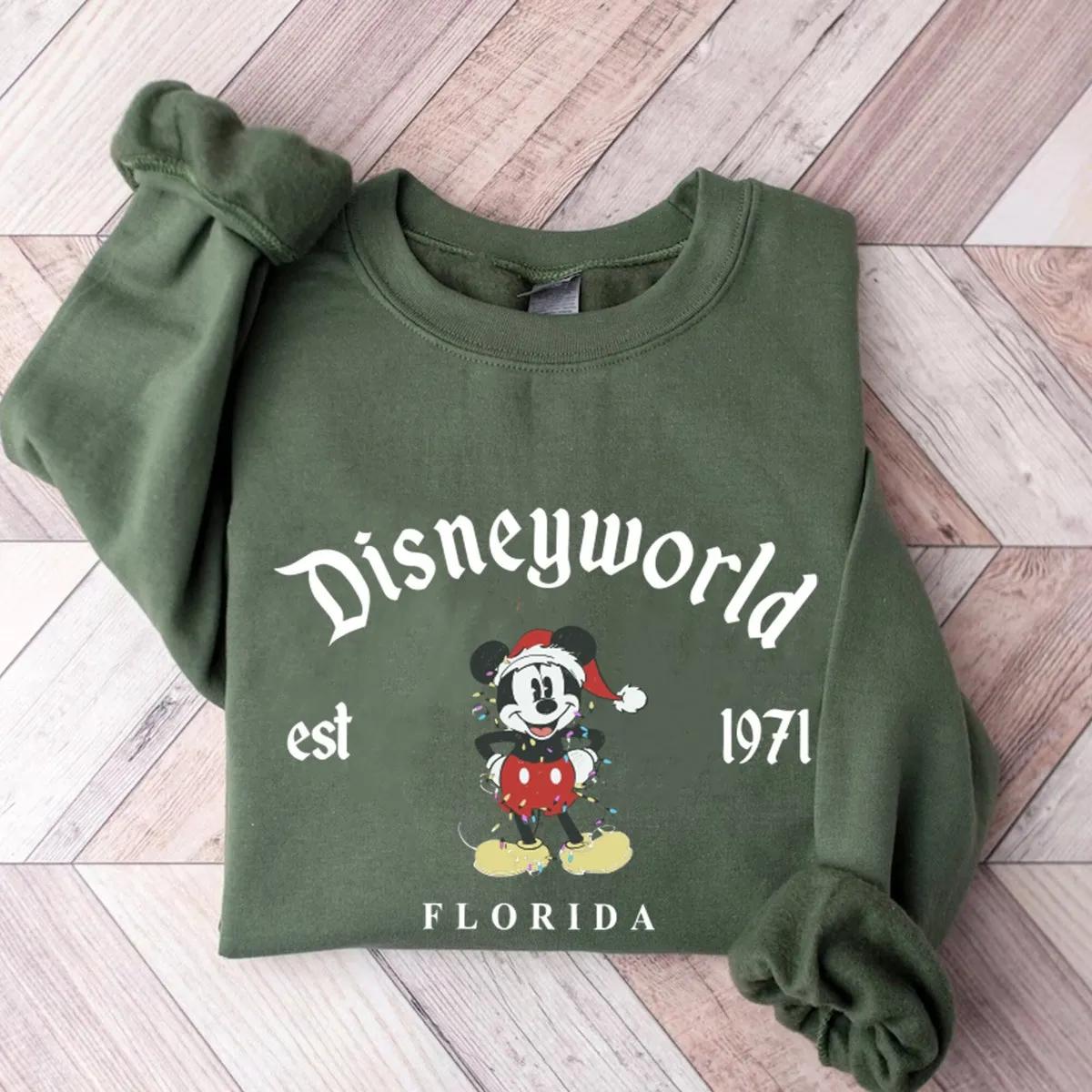 Christmas Mickey Disneyworld Est 1971 Florida Shirt 4 1