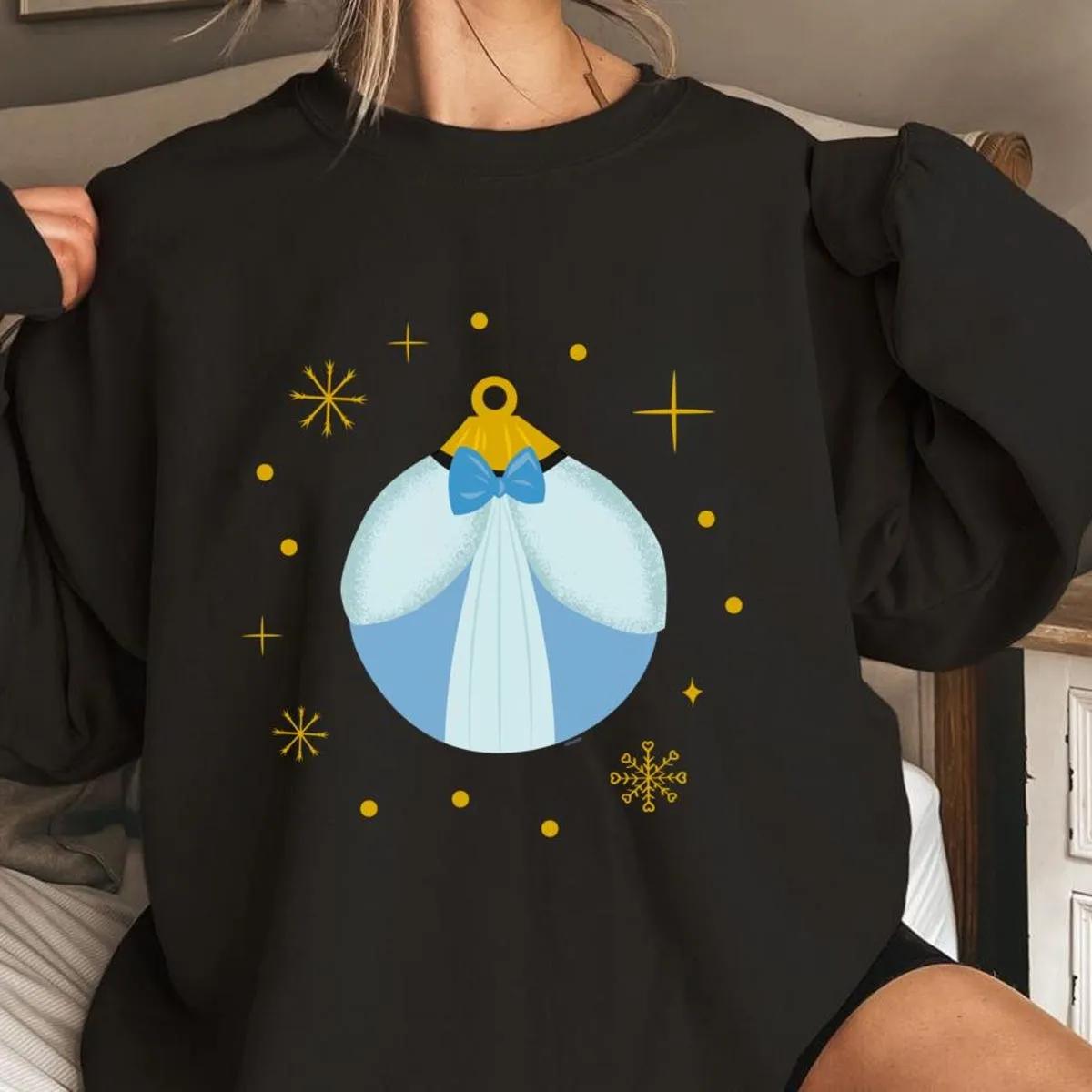 Cinderella Christmas Ornament Disney Shirt 4 1