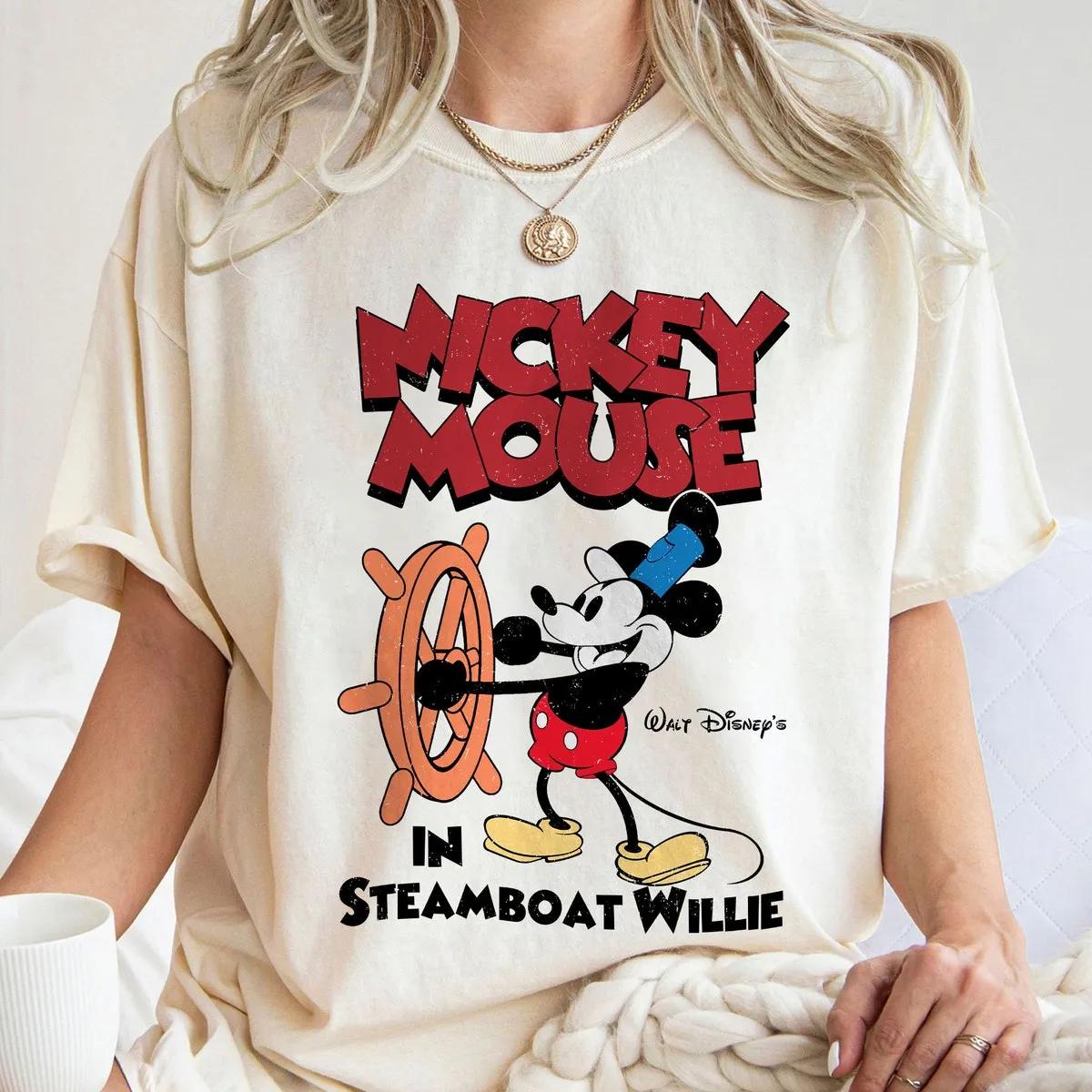 Classic Mickey Mouse In Steamboat Willie Shirt 1