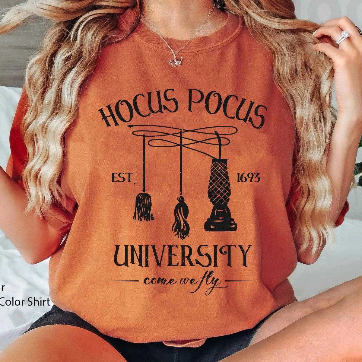 Come We Fly Hocus Pocus University Est 1693 Halloween Shirt 3