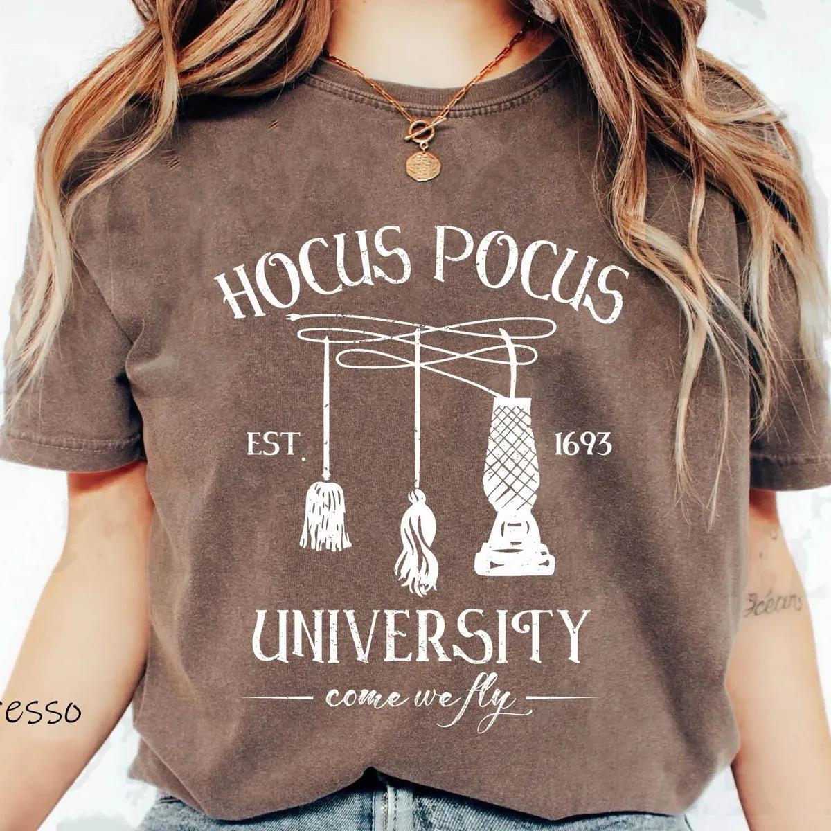 Come We Fly Hocus Pocus University Est 1693 Halloween Shirt 4