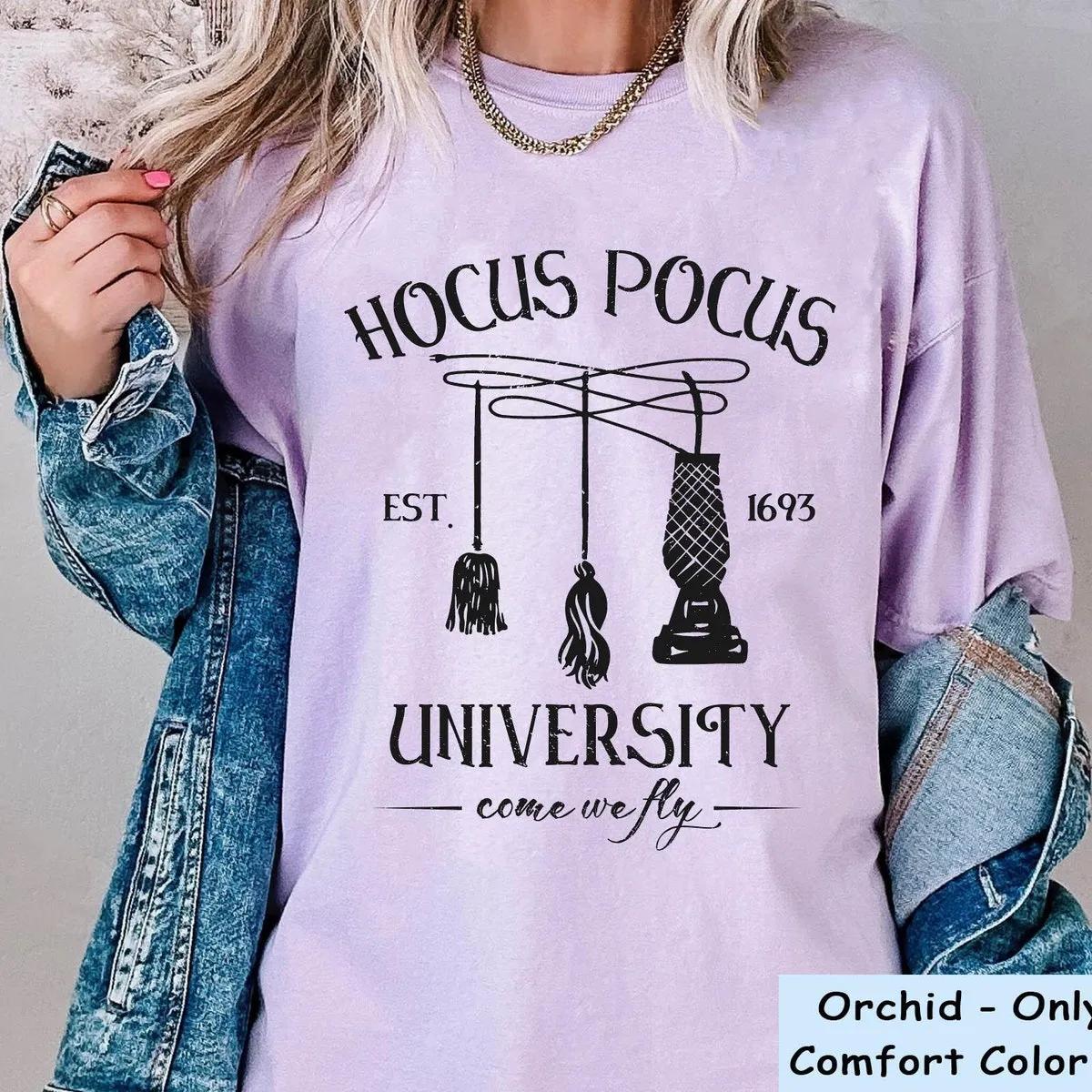 Come We Fly Hocus Pocus University Est 1693 Halloween Shirt 5