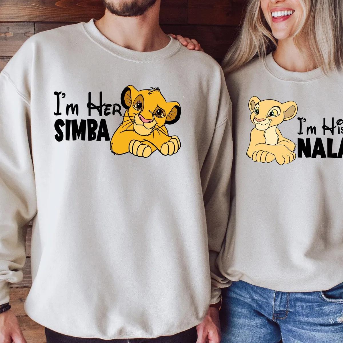 Couple Disney Simba and Nala Shirt Disney Valentines Tee 4 1