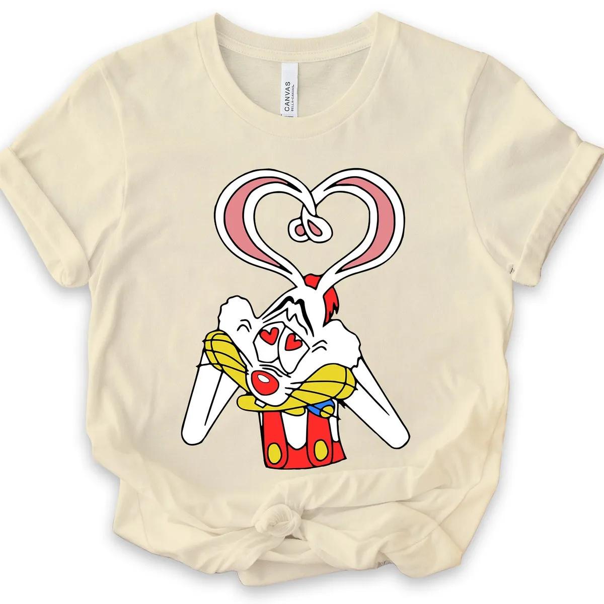 Couple Matching Roger Rabbit Jessica Rabbit Disney Shirt 2 1