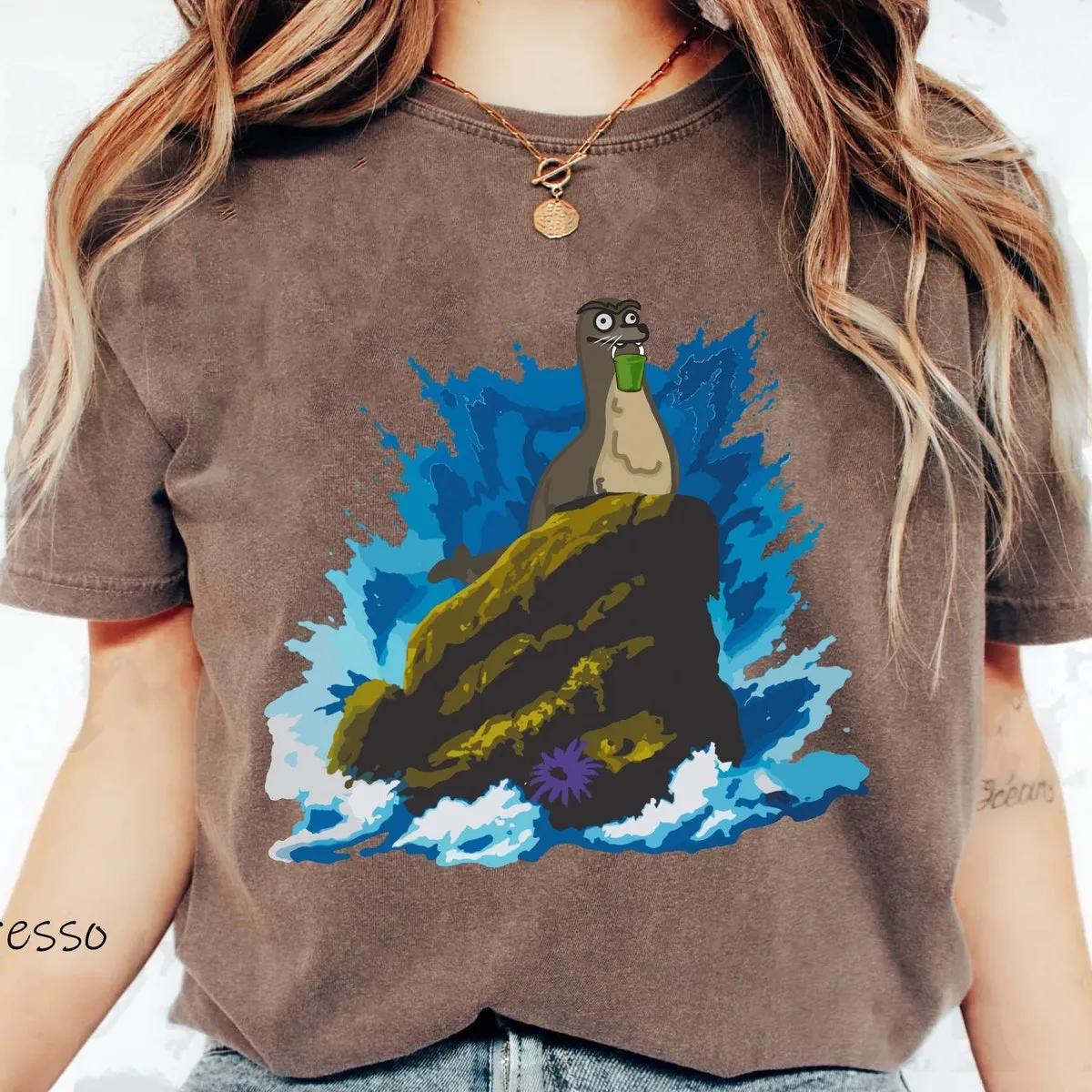 Crossover Finding Nemo Gerald And Little Mermaid Ariel Princess Sea Rock Shirt 6