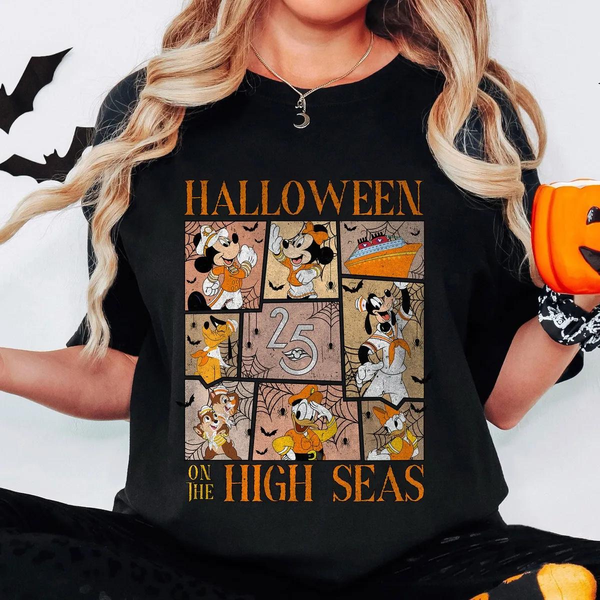 Cruise Line Halloween On The High Seas Disney Trip Shirt 1