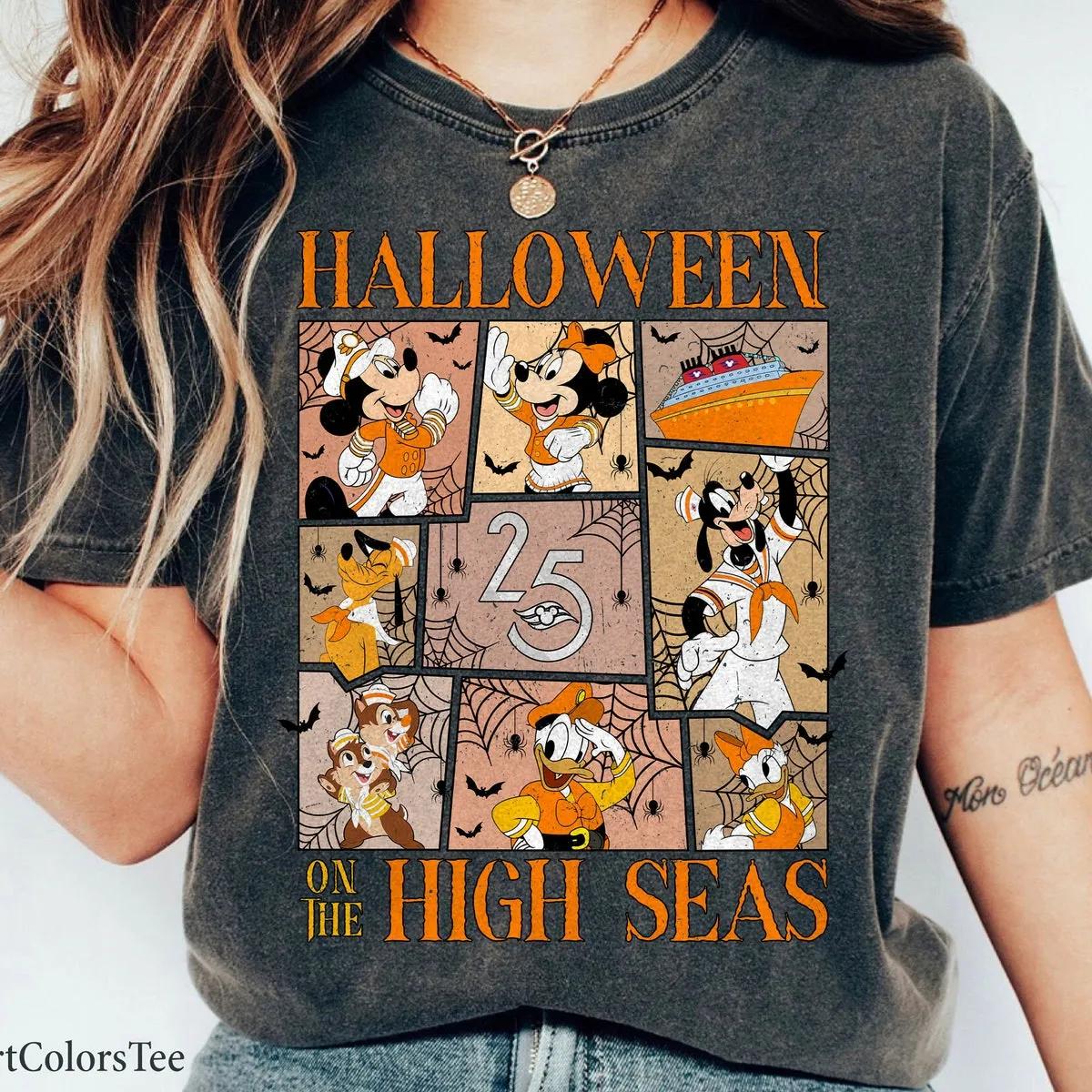 Cruise Line Halloween On The High Seas Disney Trip Shirt 2