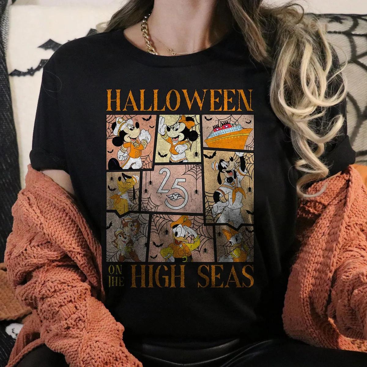 Cruise Line Halloween On The High Seas Disney Trip Shirt 3