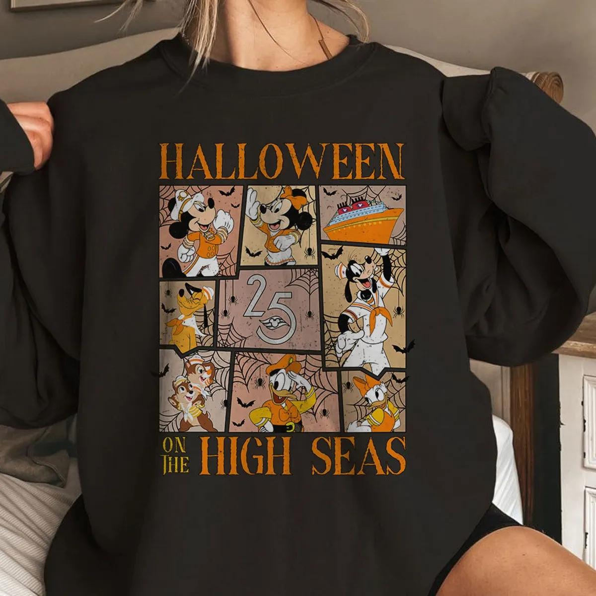 Cruise Line Halloween On The High Seas Disney Trip Shirt 4