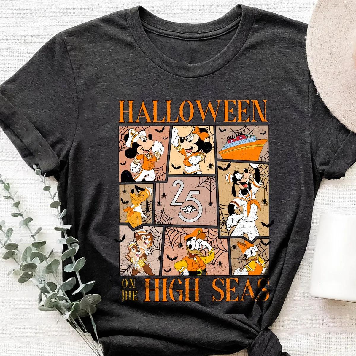 Cruise Line Halloween On The High Seas Disney Trip Shirt 5