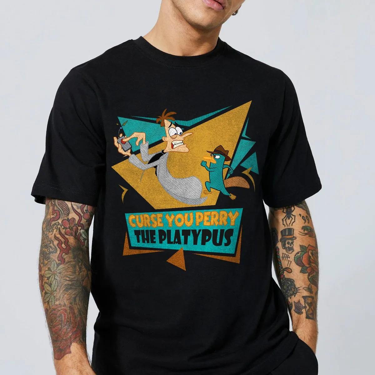 Curse You Perry the Platypus Retro Disney Shirt 1 1