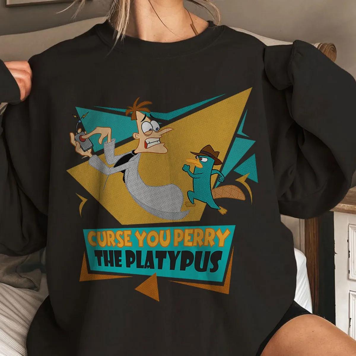 Curse You Perry the Platypus Retro Disney Shirt 2 1