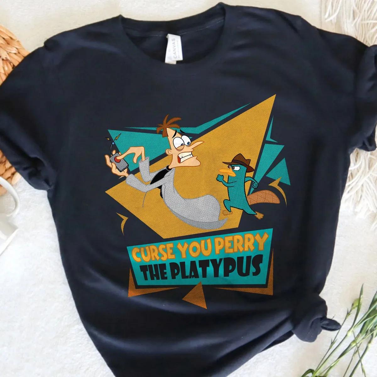 Curse You Perry the Platypus Retro Disney Shirt 3 1