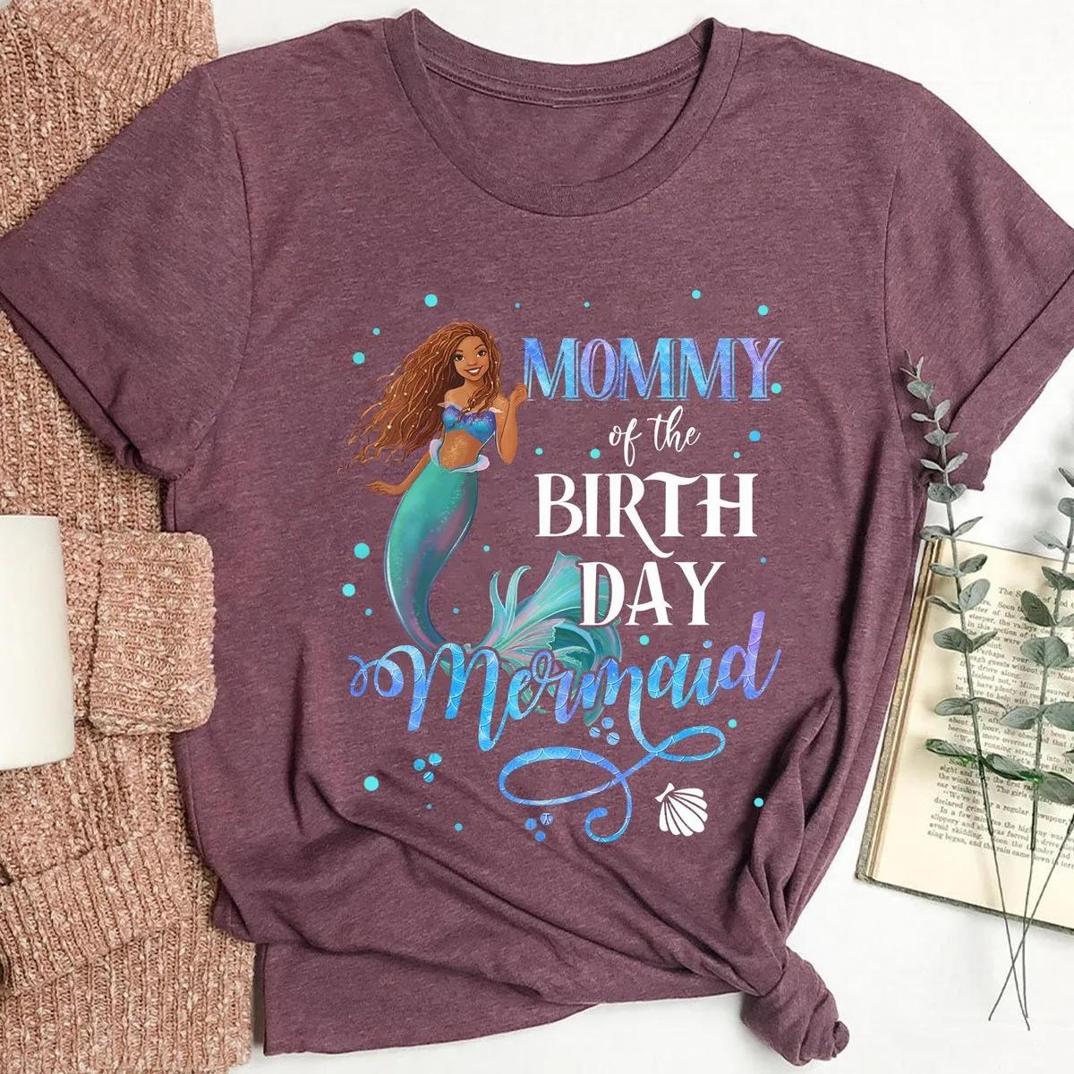 Custom Ariel Princess Birthday Disney Shirt 5 1