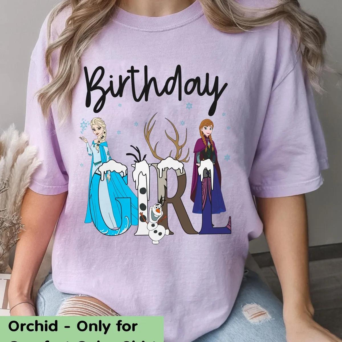 Custom Birthday Boy Girl Frozen Themed Kid Shirt 3