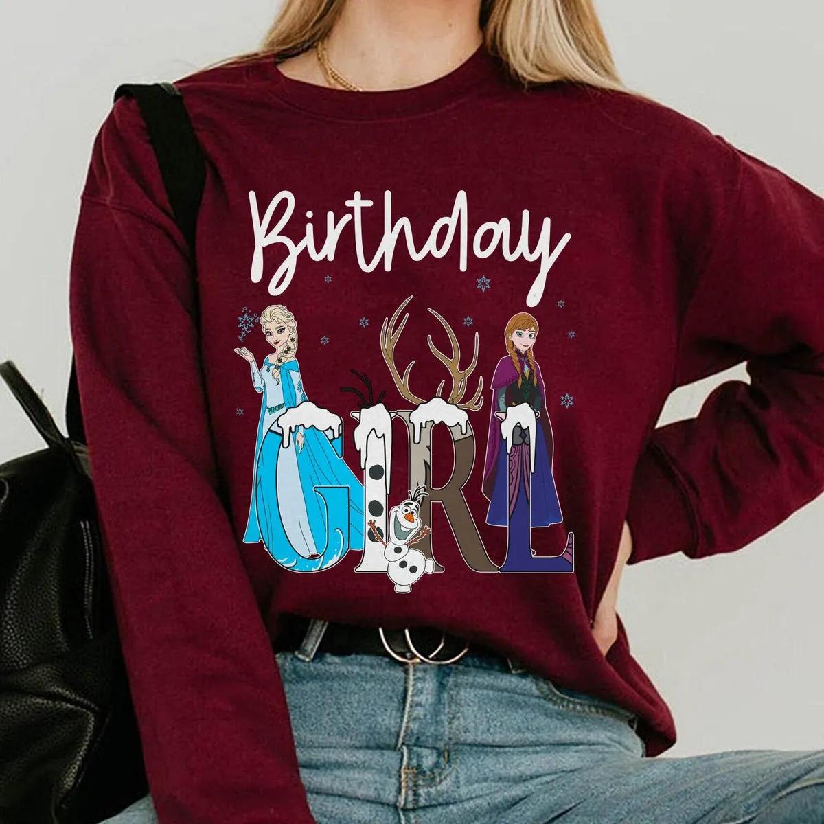 Custom Birthday Boy Girl Frozen Themed Kid Shirt 4