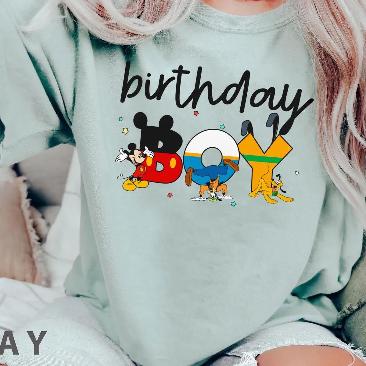 Custom Birthday Boy Girl Mickey Friends Themed Kid Shirt 3