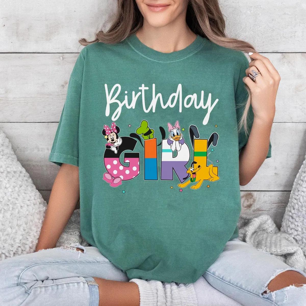 Custom Birthday Boy Girl Mickey Friends Themed Kid Shirt 4