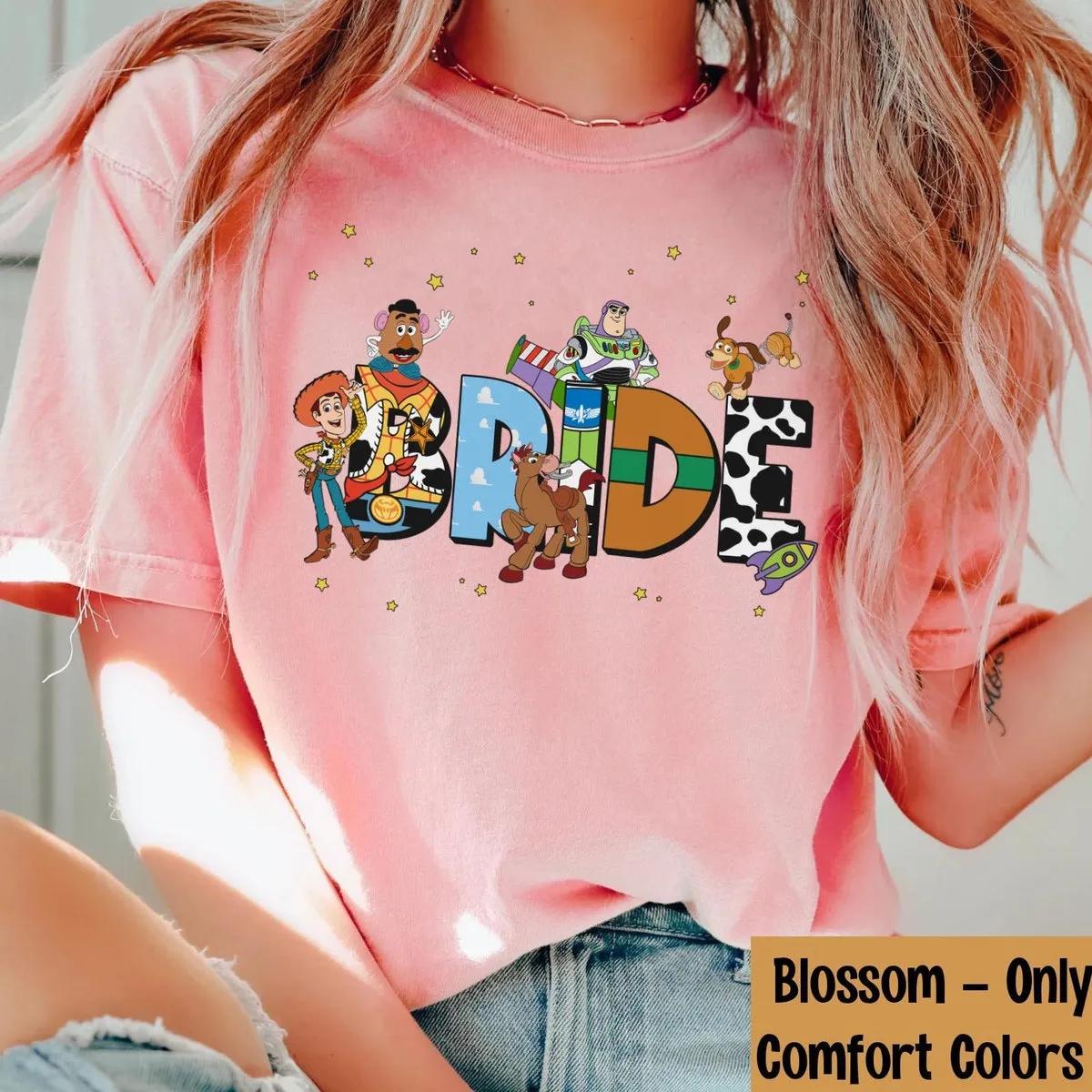 Custom Bride Groom Toy Story Themed Shirt 4