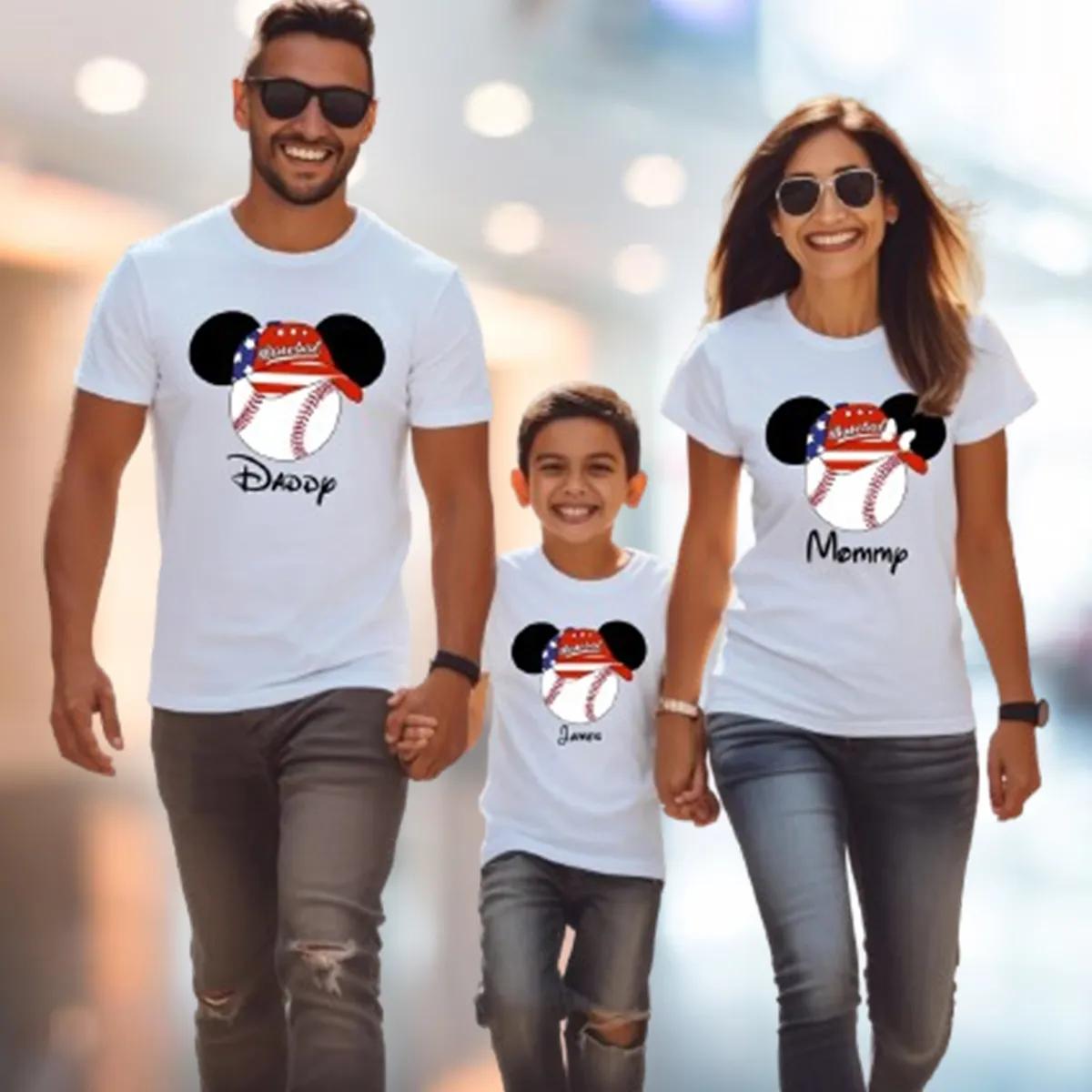 Custom Disney Baseball Shirt Personalized Family Matching Tee 1 1