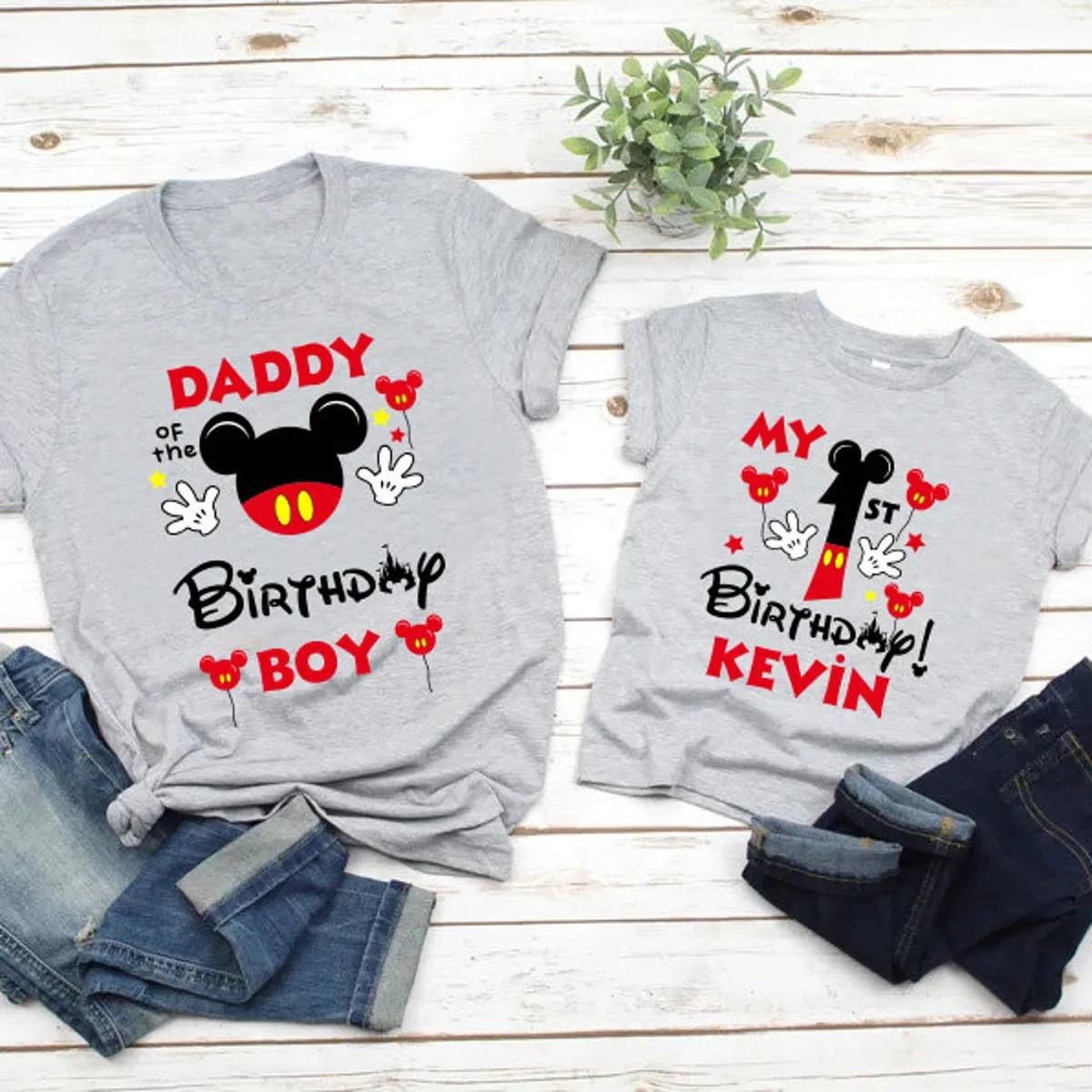 Custom Disney Birthday Family Shirt with Names 5 1