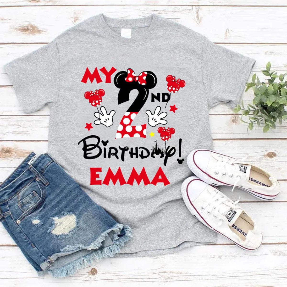 Custom Disney Birthday Shirt Minnie Mickey Matching Disney Birthday 3 1