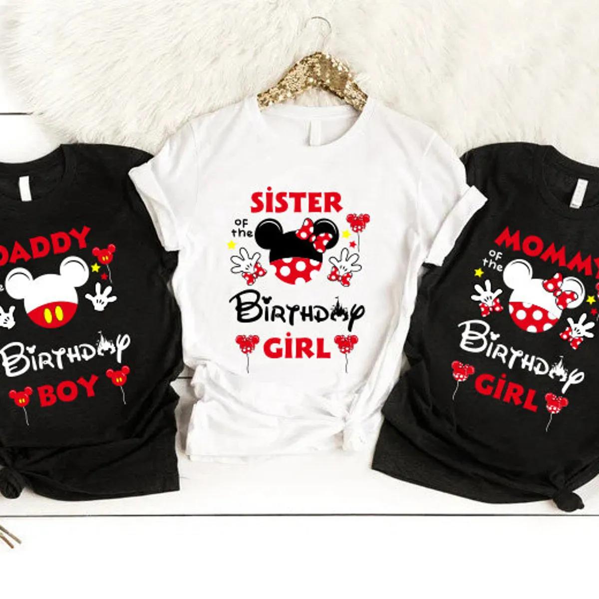 Custom Disney Birthday Shirt Minnie Mickey Matching Disney Birthday 5 1