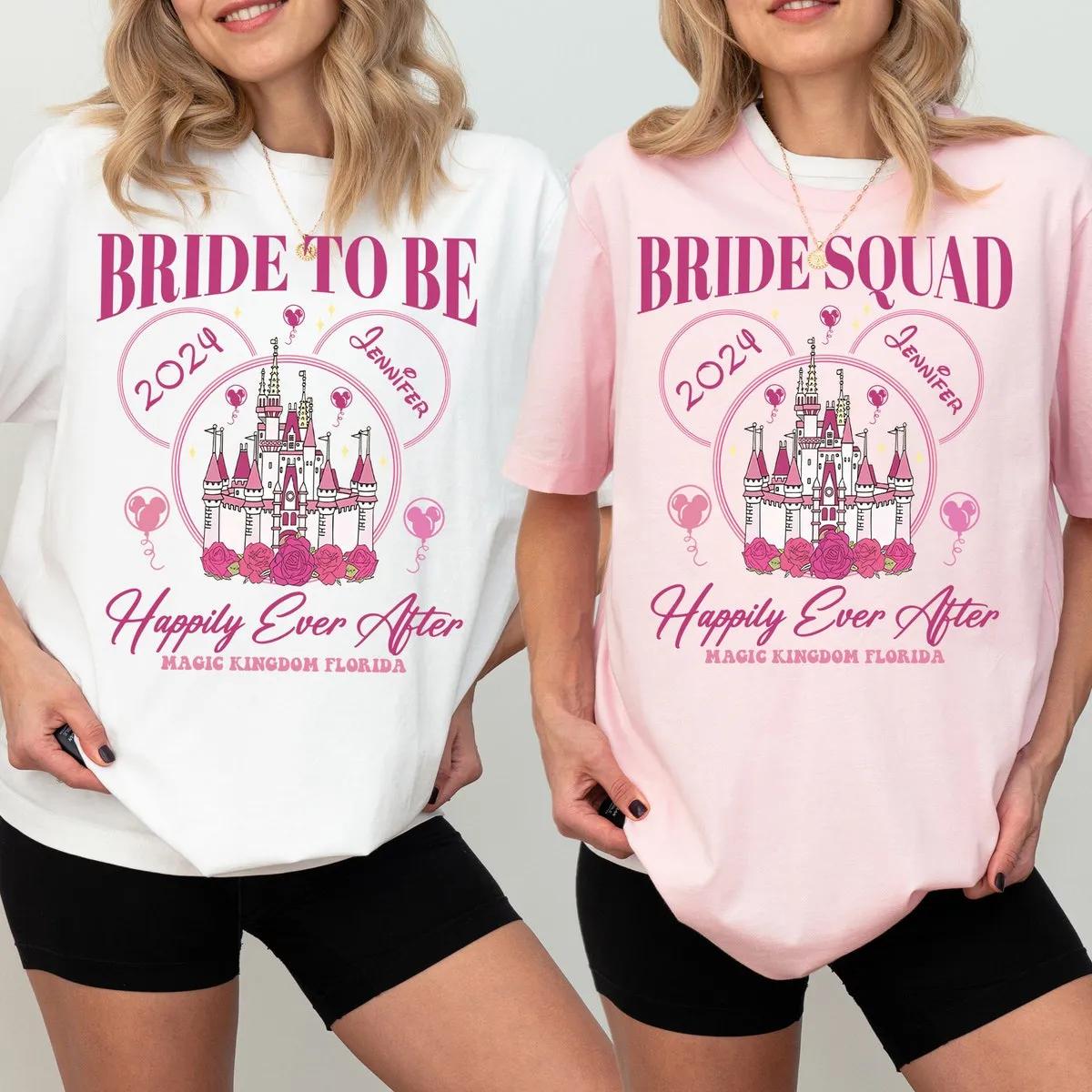 Custom Disney Bride To Be Shirt Disneyland Bride Squad Tee 1 1