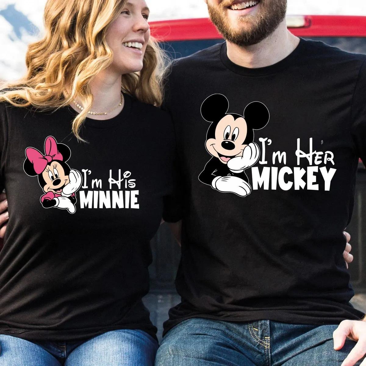 Custom Disney Couples Shirt Her Mickey and His Minnie Tee 1 1