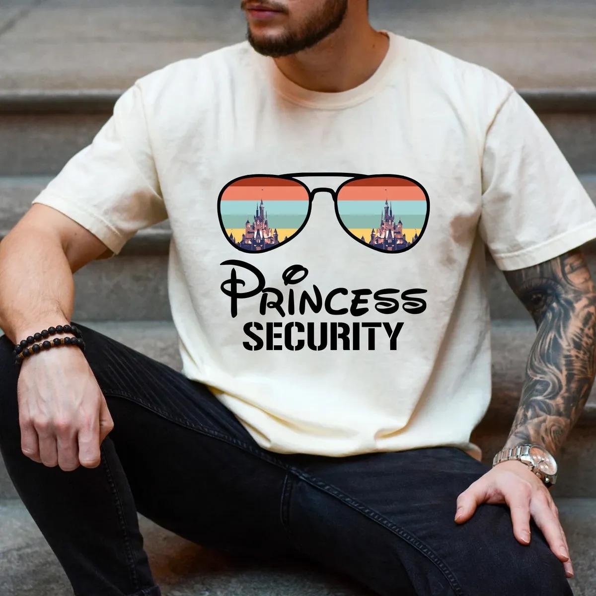 Custom Disney Dad Shirt Princess Security Tee 2 1