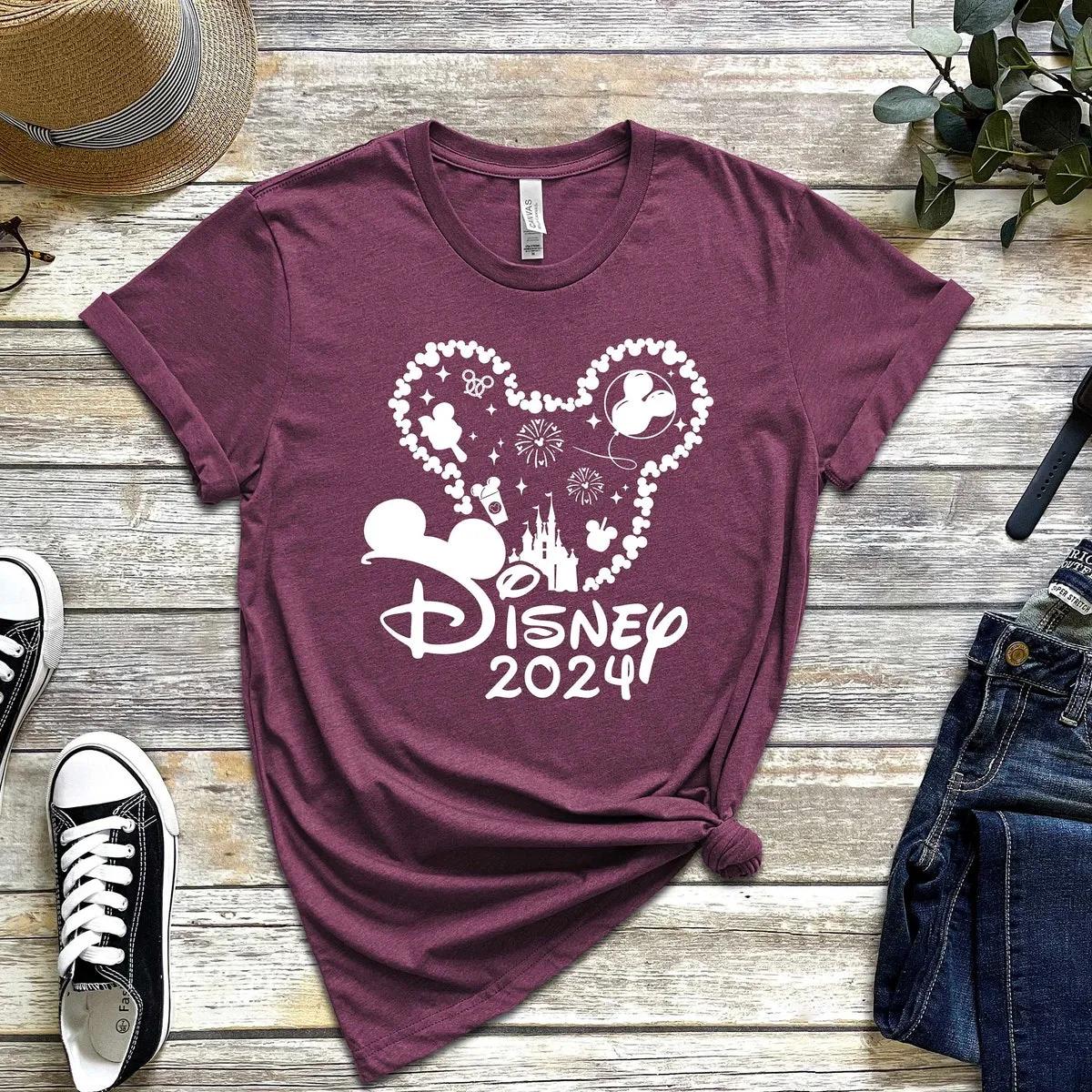 Custom Disney Family Trip 2024 Shirt Mickey Minnie Castle Tee 2 1