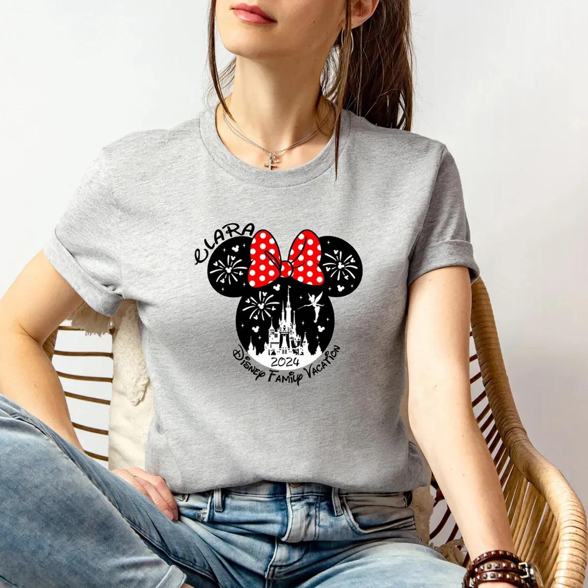 Custom Disney Family Vacation Shirt Personalized Minnie Mickey Tee 5 1