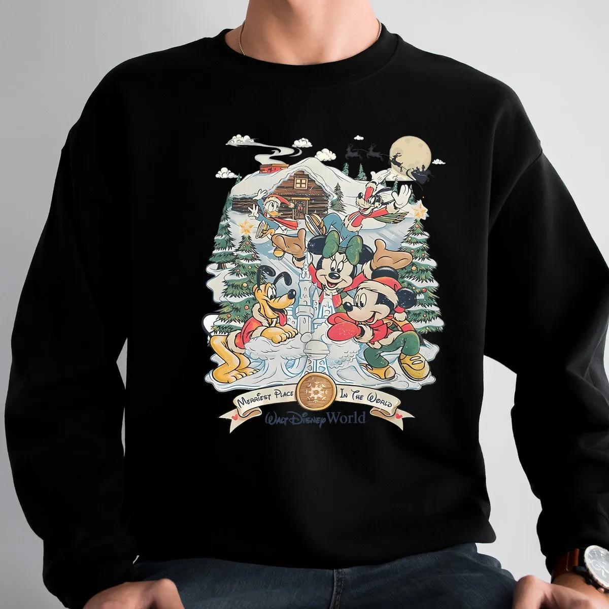 Custom Disney Mickey Minnie Christmas Shirt 1 3 1