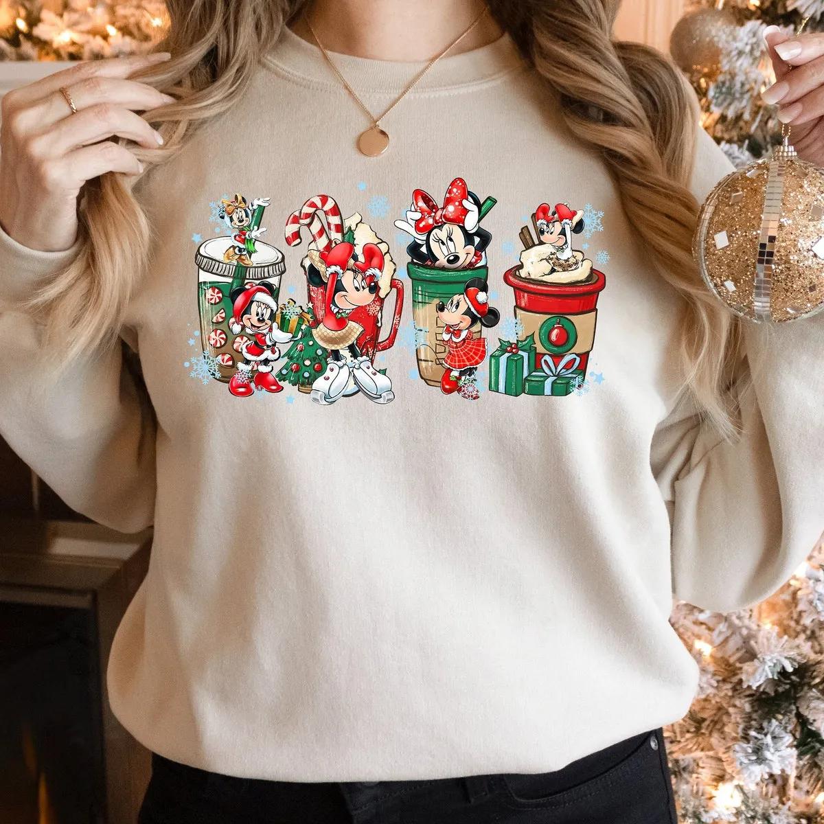 Custom Disney Mickey Minnie Christmas Shirt 1 4