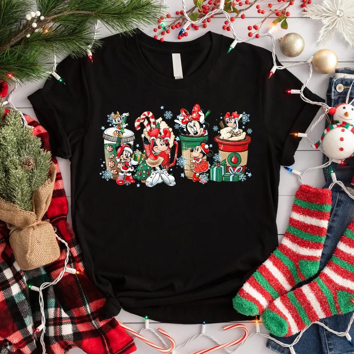 Custom Disney Mickey Minnie Christmas Shirt 2 4