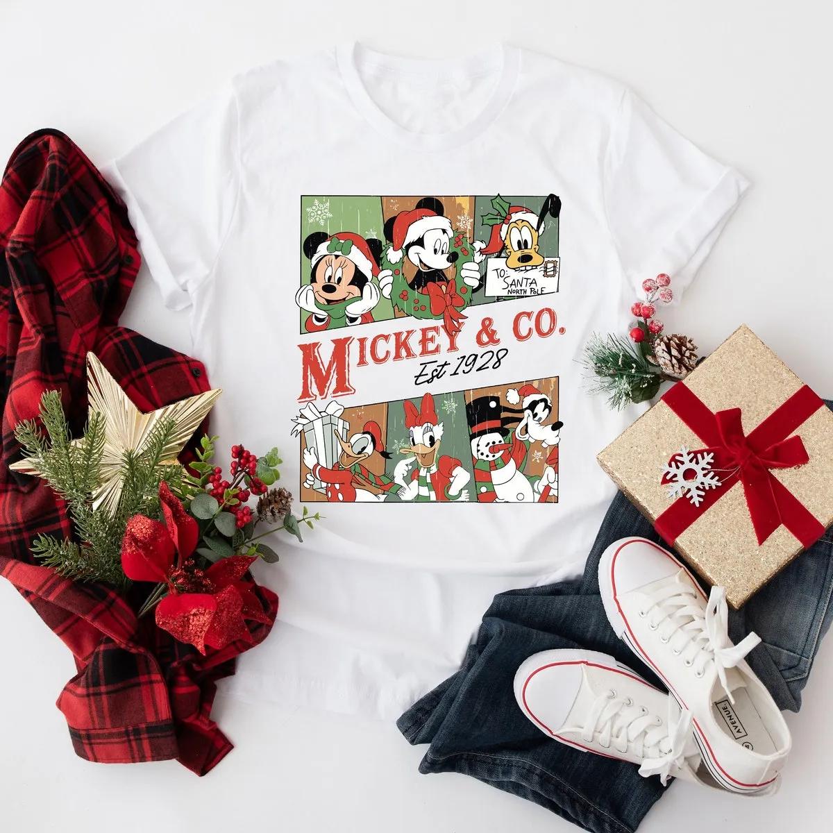 Custom Disney Mickey Minnie Christmas Shirt 3 1 1