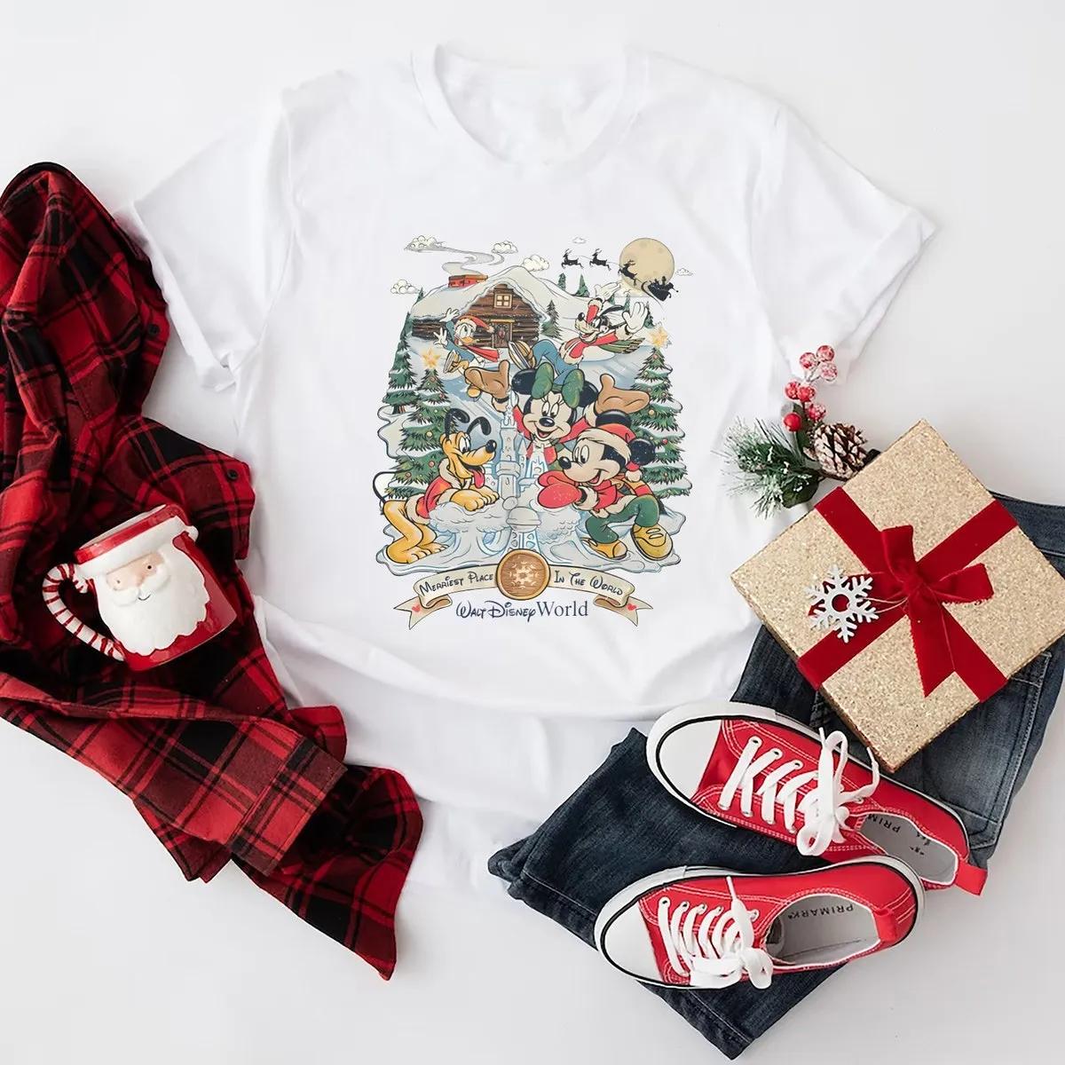 Custom Disney Mickey Minnie Christmas Shirt 3 3 1